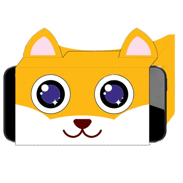 강아지 VR 카드보드 만들기(코팅부/5명1세트)