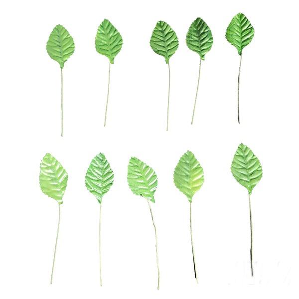 줄기 있는 나뭇잎 모형(10개입)